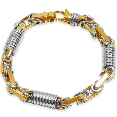 Men's Designer Byzantine Link 14k Gold (72gram) or Platinum