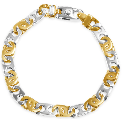 Men's Mariner Link 14k Gold (34gram) or Platinum (56gram) 8mm