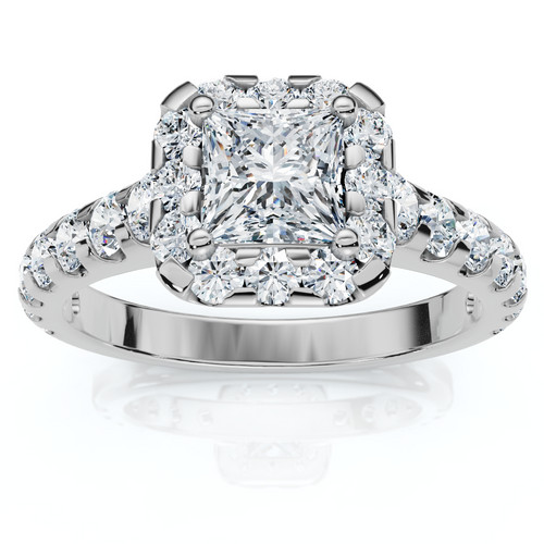 14k Wedding Ring Kay Jewelers Princess Cut Ring 14K White Gold