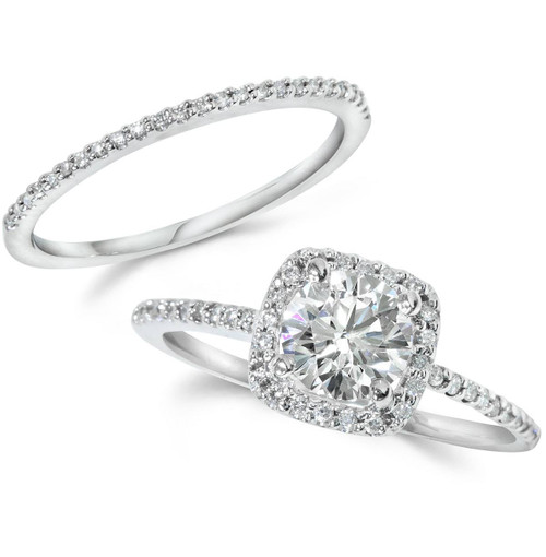 Wedding Ring And Engagement Ring Set