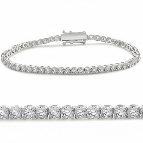 4 Ct Diamond Tennis Bracelet 14k White, Yellow, or Rose Gold Lab