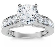 Certified 3Ct Diamond Engagement Ring Cathedral 14k Gold Lab Grown (G-H, VS2-SI1)