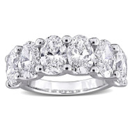 6Ct Oval Diamond U Prong Wedding Anniversary Ring 14k Gold Lab Grown (F-G, VS)