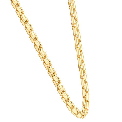 14k Yellow Gold Plated Heavy Silver 17