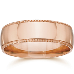 Milgrain Style Wedding Band