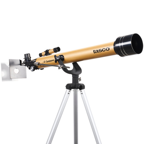 Telescopio Astronómico Reflector Tasco Luminova Dorado 900x114 mm  Profesional Montura Ecuatorial para Observación Astronómica y Terrestre