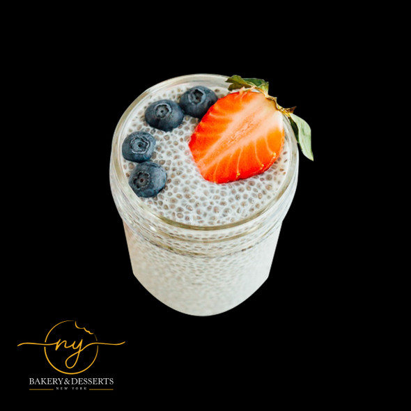 Chia Pudding X-L Topped with Berries