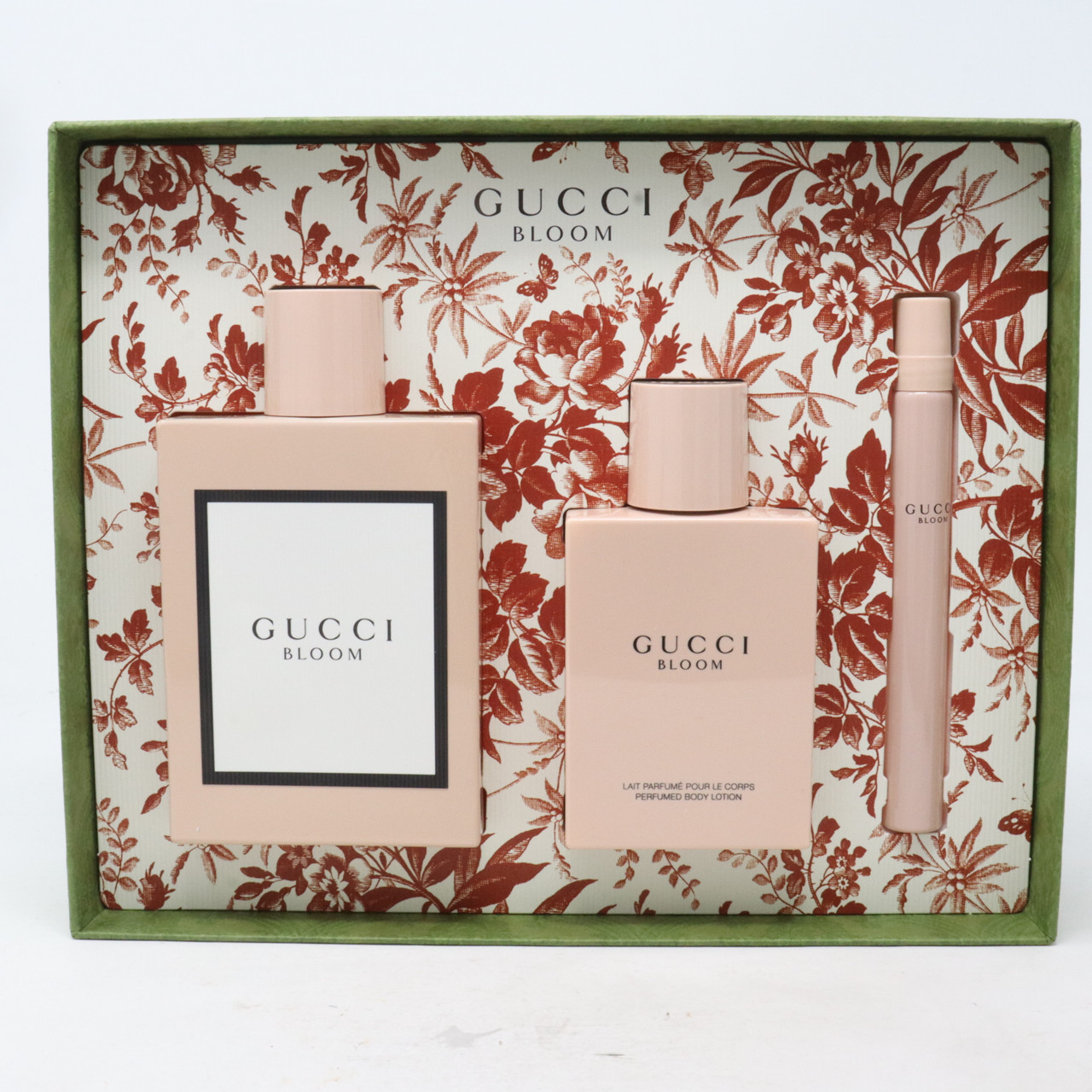 Gucci Bloom Eau De Parfum 3-Pcs Set / New With Box