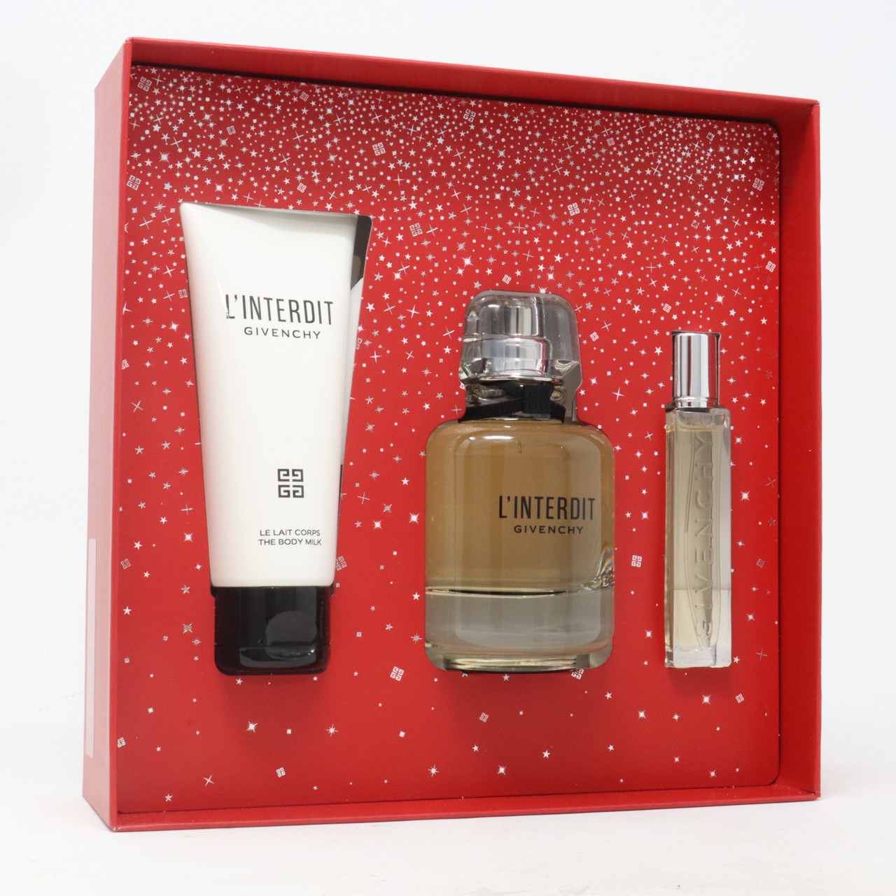 Strippen wastafel Resoneer Givenchy L'interdit Eau De Parfum 3-Pcs Gift Set / New With Box