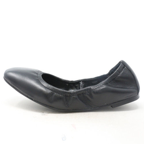 Brindin Leather Flat Black Shoes
