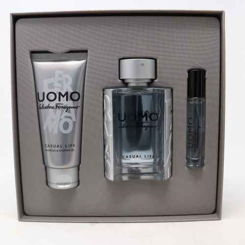 Uomo Casual Life 3-Pc. Eau De Toilette Gift Set 100 ml + 100 ml + 10 ml