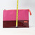Pink Shades Solid Print Cosmetic Bag