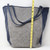 Grey And Blue Tote Bag