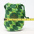 Green Print Drawstring Pouch