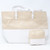 White And Beige 2 Pcs Bag Set