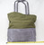 Green And Blue Textured Tote Bag