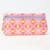 Pink Flower Patterned Cosmetic Bag