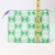 Green Geo Print Cosmetic Bag