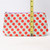 Red Circles Printed Cosmetic Bag
