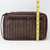Brown With White Stripes Toiletry Bag