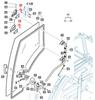 DOOR HINGE MECHANISM FOR 9110, 9125, MFORCE 100, & MFORCE 105 MAHINDRA TRACTOR (19027672302GB)