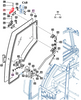 DOOR HINGE (RH UPPER/LH LOWER) FOR 9110, 9125, MFORCE 100 & MFORCE 105 MAHINDRA TRACTOR (18717672080GB)