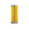 Mahindra fuel filter HK13010022A2 shown as a spin-on/canister-style diesel fuel filter used on eMax L22 and eMax L25 HST engines to protect the injection system from contaminants.