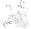 Mahindra 14572442401 sub range grip for 10, 2500 and 2600 Series tractors, molded shift handle that installs on the sub‑range / sub‑change lever to give the operator a secure, ergonomic grip when selecting transmission ranges.