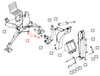 Mahindra Ansung backhoe bucket cylinder ANSBK976-09-9500 hydraulic cylinder for 76A, 76B, 86A and 2540B backhoes on 4010, 4025, 2540, 4540 and 4550 tractors