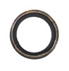 Mahindra Dowty washer 000709840R2 shown as a small metal washer with bonded rubber inner seal used to provide leak-free sealing under hydraulic fittings, banjo bolts and plugs on Mahindra hydraulic, steering and transmission components.