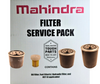 Mahindra Service Kit L1004000196 filter cross reference chart for Max24HST, Max25HST, Max25XLT HST, Max26HST, Max26XLTH, Max28HST, Max28Gear, Max26S, Max26XLTS showing oil, hydraulic, fuel, and HST filter part numbers
