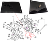 Mahindra OEM rotating seat bracket 12151701AG0 for 1635/1640 Gear and HST OS tractors restores correct alignment and smooth rotation function for the optional swivel seat kit.