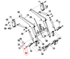 Mahindra Ansung loader bucket link/boom pin ANSP28E-1230 for AML333/AML334 and 4540/4550 Ansung loader boom assemblies on 4025, 4525, 4540 and 4550 tractors