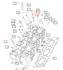Mahindra nozzle holder clamp 000020571E05 for cylinder head assembly on multiple Mahindra tractor models