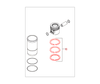 Mahindra piston ring set 006012907B91 for 1533 1538 2538 2540 2545 2638 and 2645 Tier 4 tractors, OEM compression and oil control rings for the piston and cylinder sleeve in the engine.