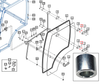 Mahindra collar 8.5x13x10.5 16997010210 for Mahindra 4510, 7010, eMax T4, eMax L, and eMax20S cab tractor left-hand and right-hand door assemblies.