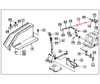 Mahindra 3 point hydraulic linkage rod 10212433001 fits the hydraulic lift assemblies on Mahindra 15 Series 2615 Gear, 2615 HST 4WD, 3015 HST and 16 Series 2816 Gear and 2816 HST 4WD tractors, connecting the 3-point hitch to the hydraulic lift for smooth raising and lowering of implements.