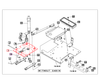 Mahindra seat bracket 19573407AG2 for Max 24/26/28 XL and 1526, 1533, 1538, 1626, 1635 and 1640 Gear/HST & cab tractors, OEM seat mounting bracket that bolts to the frame.