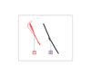 Mahindra front cab windshield wiper blade assembly 007652877D91 for 6065 and 6075 Refresh Tier‑4 tractors, OEM replacement blade that attaches to the existing wiper arm.