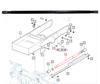 Mahindra front driveshaft 12384100011GB, OEM shaft connecting the transmission front output to the front axle on 2538 and 2638 HST tractors.