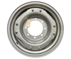 Mahindra wheel TIT032022200407 is a genuine OEM Titan Ag 24 x 10 front wheel with an 8‑bolt 8‑10.828–8.735 lug circle used in the tires and wheels group on several larger Mahindra tractors. It is specified in the quick reference tire and wheel charts for Mahindra 5500 Series 5565 and 5570 4WD‑T4 Synchro, 6000 Series 6065 and 6075 4WD and 4WD cabin, and mPower 75 and mPower 85 Series tractors such as mPower 75 and mPower 8560/8560P 4WD platform and cab T4 models. This heavy‑duty steel rim is designed to carry Titan Ag front tires and should be used as the replacement wheel when the original 24 x 10 front rim is bent, cracked, or heavily rusted to ensure correct fit on the 8‑bolt hub and safe tire mounting.