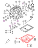 Mahindra engine oil pan assembly 006027909B11, a complete lower crankcase/oil sump unit for 1635 CE‑35 engines on 1600 Series tractors, providing the reservoir for engine oil beneath the crankcase.