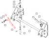 Mahindra loader quick attach handle / lever left hand LH ANSB0945A-112B for skid‑steer quick attach couplers; fits Ansung AML333/AML334 loaders and 4540‑4Loader and 4550‑2/4550‑4 loaders on Mahindra 4025, 4525, 4540 and 4550 tractors.