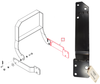 Mahindra right‑hand grill guard mounting bracket ANS4025B4200 for Ansung loaders, used on AML233/AML234/AML333/AML334 and 4550‑2/4550‑4 loader grill‑guard assemblies on Mahindra 4025, 4525, 4540 and 4550 tractors.