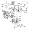 Mahindra seat belt assembly, air seat type 007606736C1 for operator air‑suspension seats on 25, 30, 35, 3500, 3600, 4500 and 5500 Series tractors including 4025, 4035, 4530, 5035, 3540/3550, 3640/3650, 4540/4550, 5545, 5530, 6030 and 6530 models – Bill's Tractor Parts