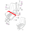 Mahindra retractable seat belt 008001163B1 for sliding‑seat operator platforms on 25 and 05 Series tractors including 3325, 3525, 3825, 4025, 4525, 5525, 6025, 4505, C4005, 5005 and 475/485/575 DI – Bill's Tractor Parts