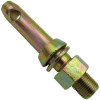 Category 1 forged shoulder universal lift arm pin 7/8 inch diameter with 7/8 inch NF thread and 5-1/2 inch overall length replacing P728 947A and other common Category 1 hitch pins.