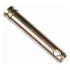 Image alt text: Category 2 1 inch diameter x 4-3/8 inch usable length steel top link pin for tractor 3-point hitch, with cross hole and hairpin clip groove, replaces Ford C5NN486A and related part numbers.