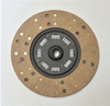 Mahindra 11 inch single stage clutch disc 005557234R91 for Mahindra 475 tractors, superseded by 006510225B91, showing the splined hub and friction lining of the OEM replacement disc.