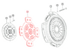 Mahindra main friction clutch plate 006505645D1 / E006505645D1 for single‑stage clutch assembly on 35 Series 3535, 4035, 4535 and 5035 gear tractors – OEM clutch disc from Bill’s Tractor & Equipment